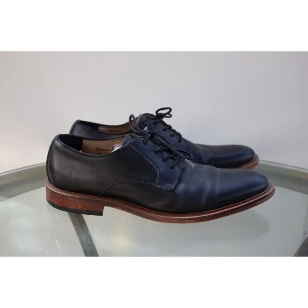 BANANA REPUBLIC‎ Ortholite Italian Leather Black Dress Oxfords Shoes Mens Sz 10